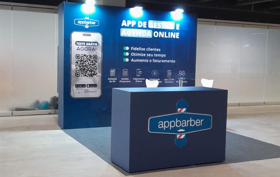 montadora stand - appbarber